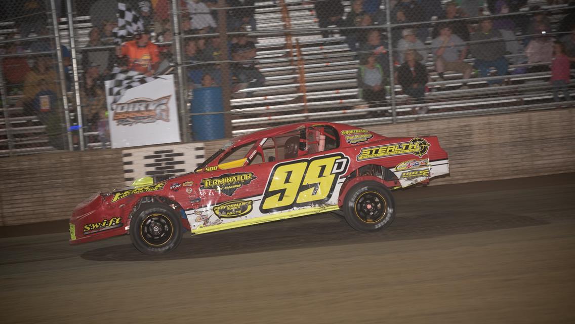 Logue Logs First Career Modified Win at the Marshalltown High Banks