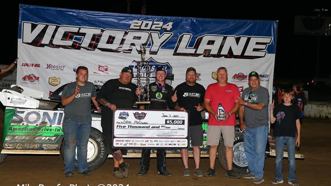 Callaway Raceway (Fulton, MO) – Lucas Oil Midwest Late Model Racing Association – June 7th, 2024. (Mike Ruefer Photo)
