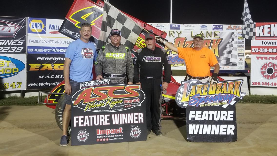 Evan Martin Leads It All With ASCS Warrior Region At Lake Ozark Speedway