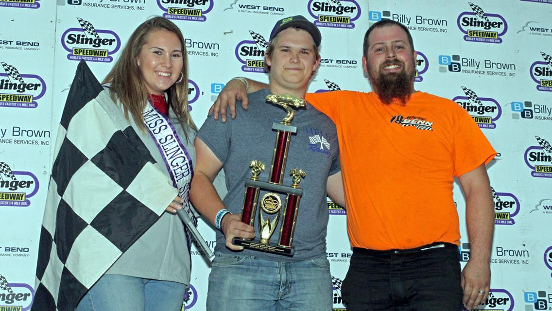 Benn and Brockhouse pick up Feature Wins as Stern, Held, Brockhouse, Schwanbeck, and Shavlik Crowned Champions on rain shortened afternoon at Slinger