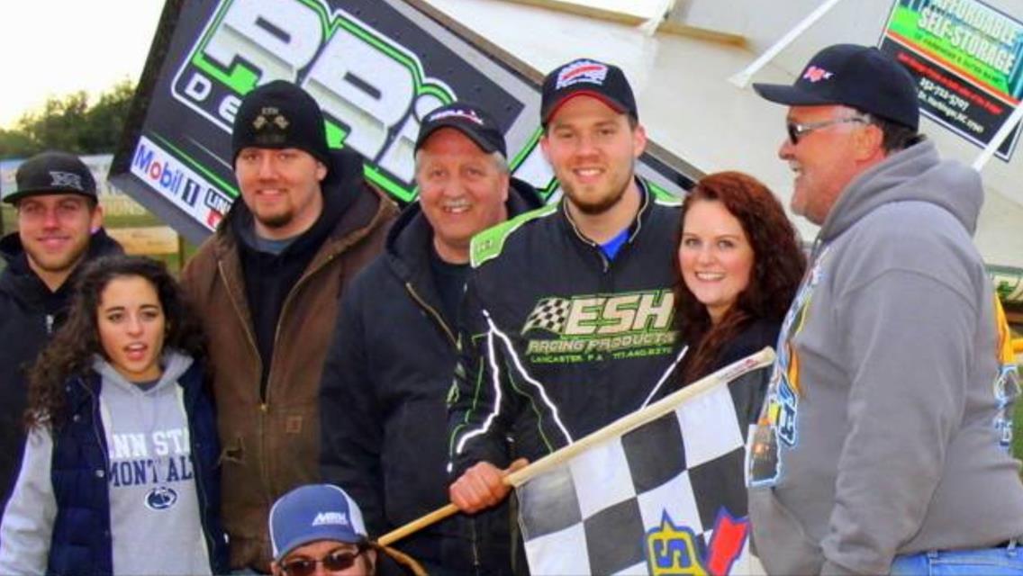 TYLER ESH SCORES CAREER FIRST 410 SPRINT WIN AT THE FABULOUS LINCOLN SPEEDWAY