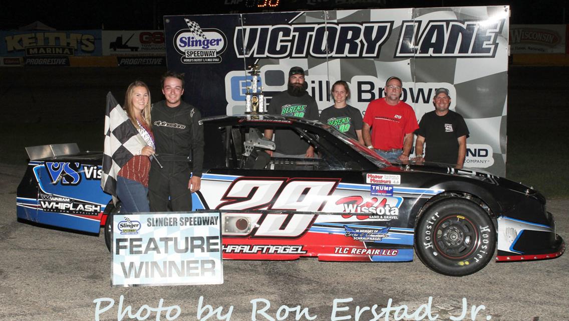 Apel Wins after Leaders Tangle at Slinger