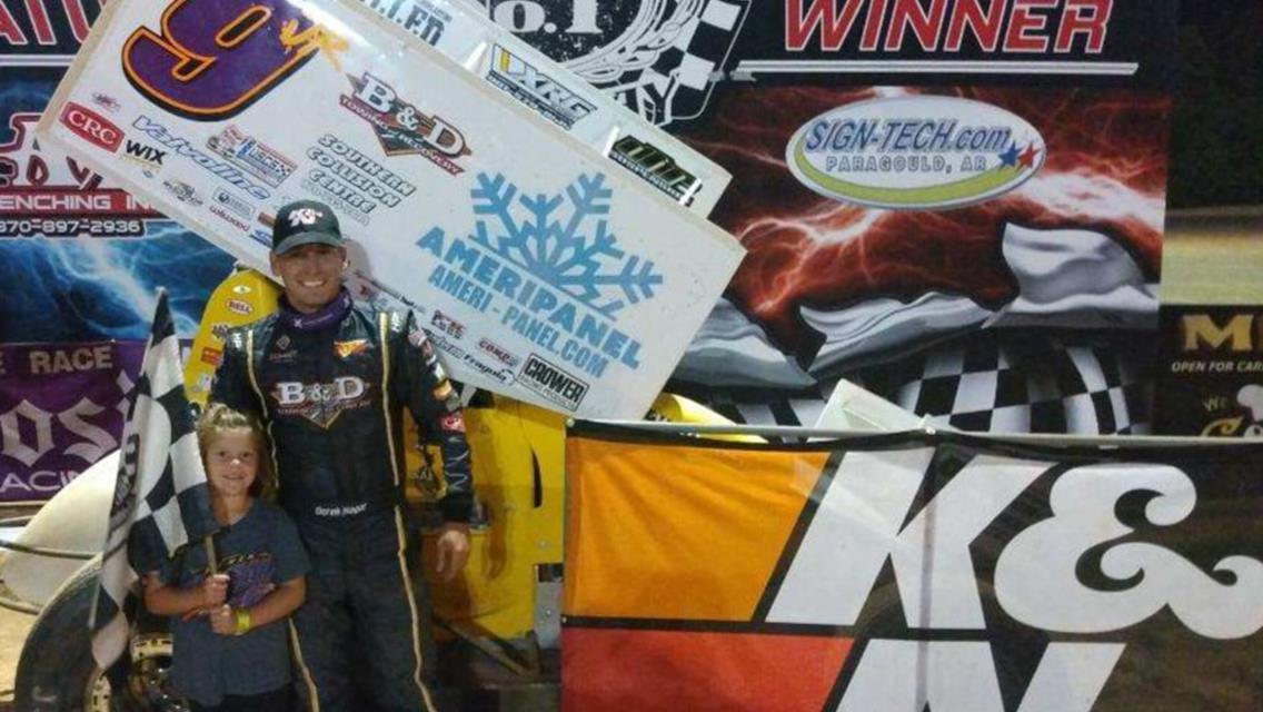 HAGAR TURNS THE HAT TRICK IN USCS SPEEDWEEK WITH OLD NO. 1 SPEEDWAY WIN
