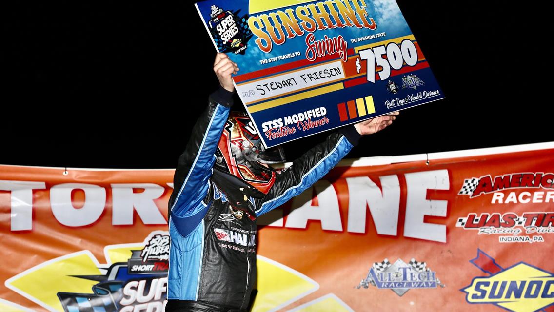 Stewart Friesen Sweeps â€˜Sunshine Swingâ€™ Modified Events, Ballestero Brothers Top Crate 602 Sportsman