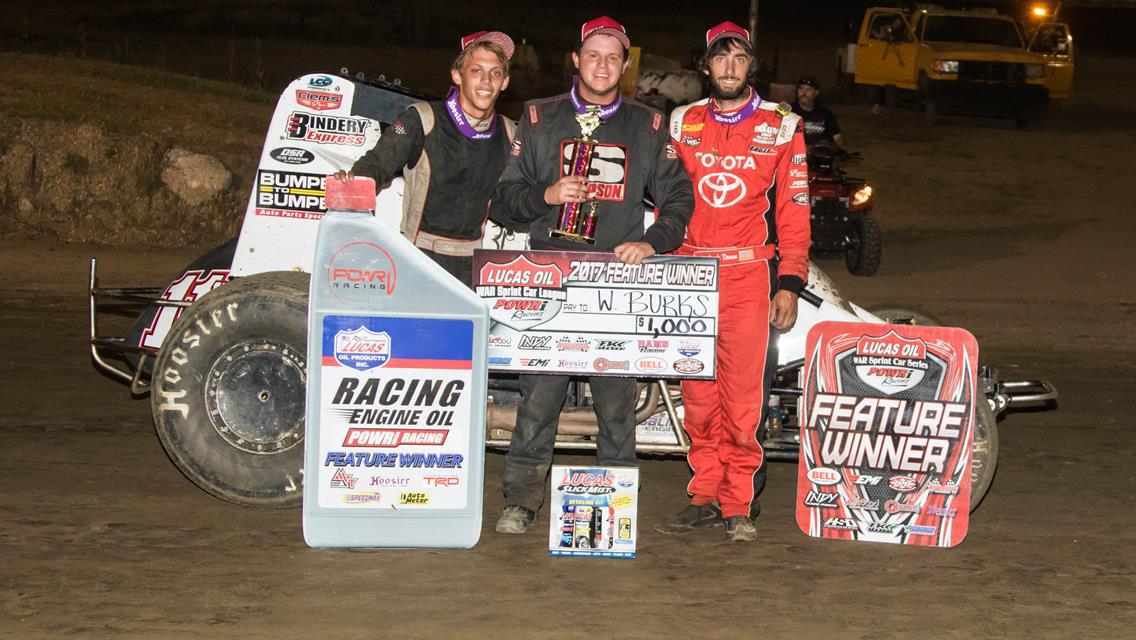 BURKS WINS WAR AT VALLEY SPEEDWAY