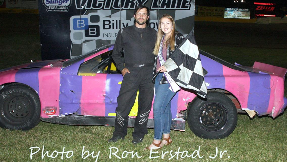 Casey Johnson scores first Super Late Model Feature win in WABAM 75