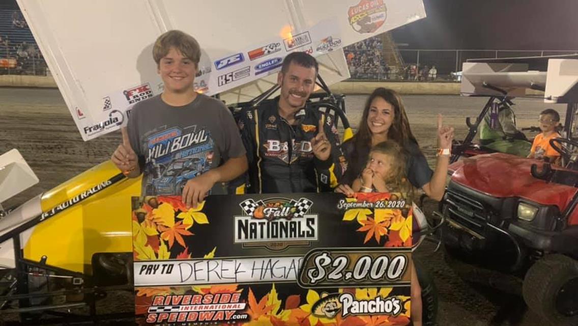 Hagar Rallies From Flip in Heat Race to Win Feature From 15th