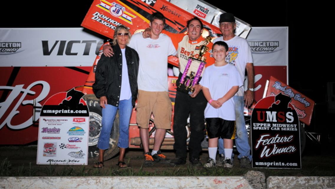 Jerry Richert, Jr. in Victory Lane following his Billy Anderson Memorial win June 3.