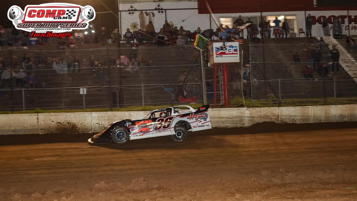 Boothill Speedway (Greenwood, LA) – Comp Cams Super Dirt Series – Ronny Adams Memorial – March 10th-11th, 2023. (Turn 3 photo)