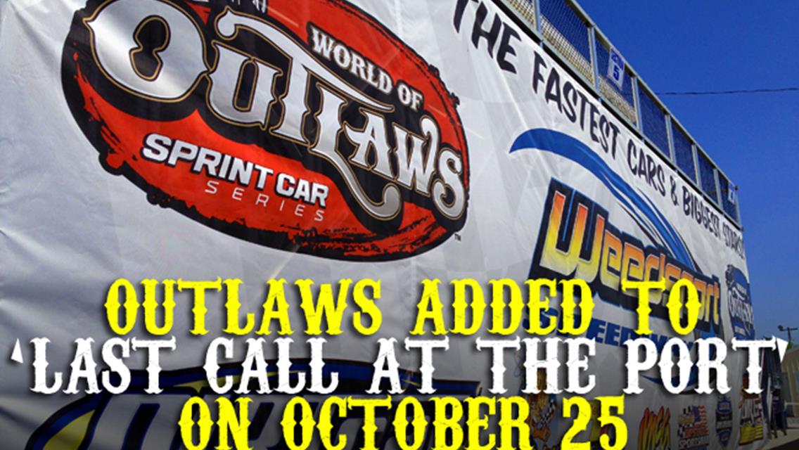 Outlaws Added to Weedsport on Oct. 25