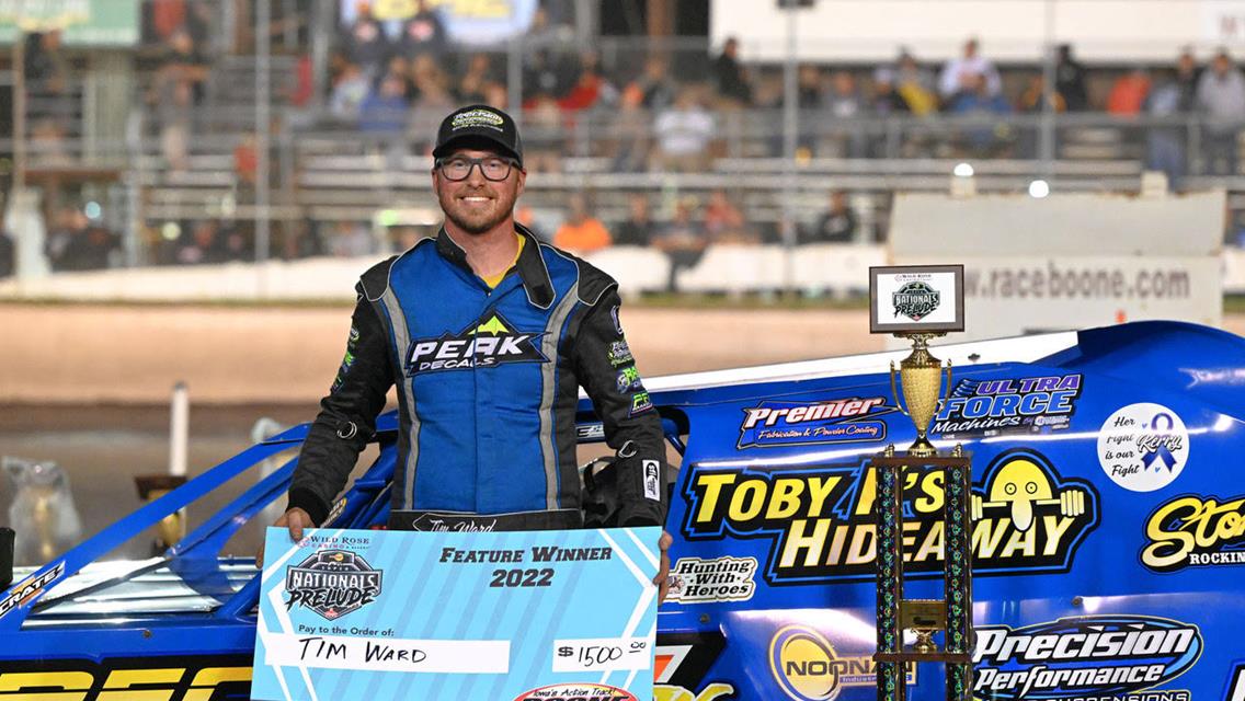 Ward tops IMCA Modified feature at record Prelude opener