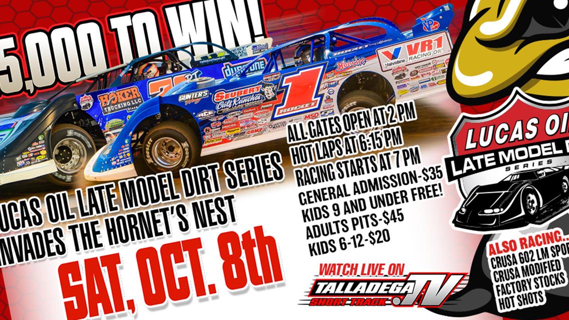 Talladega Short Track | Lucas Oil Late Model Dirt Series | October 8th!