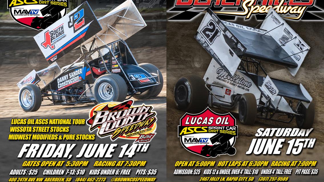Brown County and Black Hills Speedway Next For Lucas Oil American Sprint Car Series