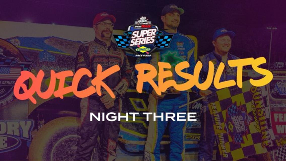 CAPITOL CUSTOM TRAILERS &amp; COACHES ‘SUNSHINE SWING’ NIGHT NO. 3 RESULTS SUMMARY – ALL-TECH RACEWAY FRIDAY, FEBRUARY 9, 2024