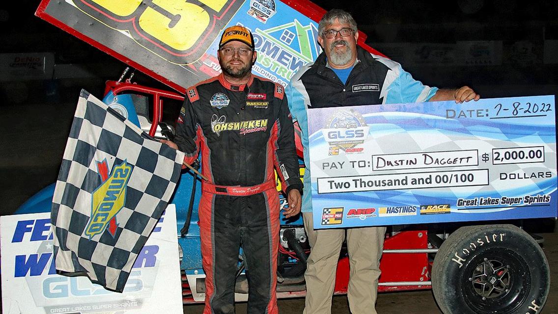 DAGGETT WINS FIRST RACE AT WINSTON