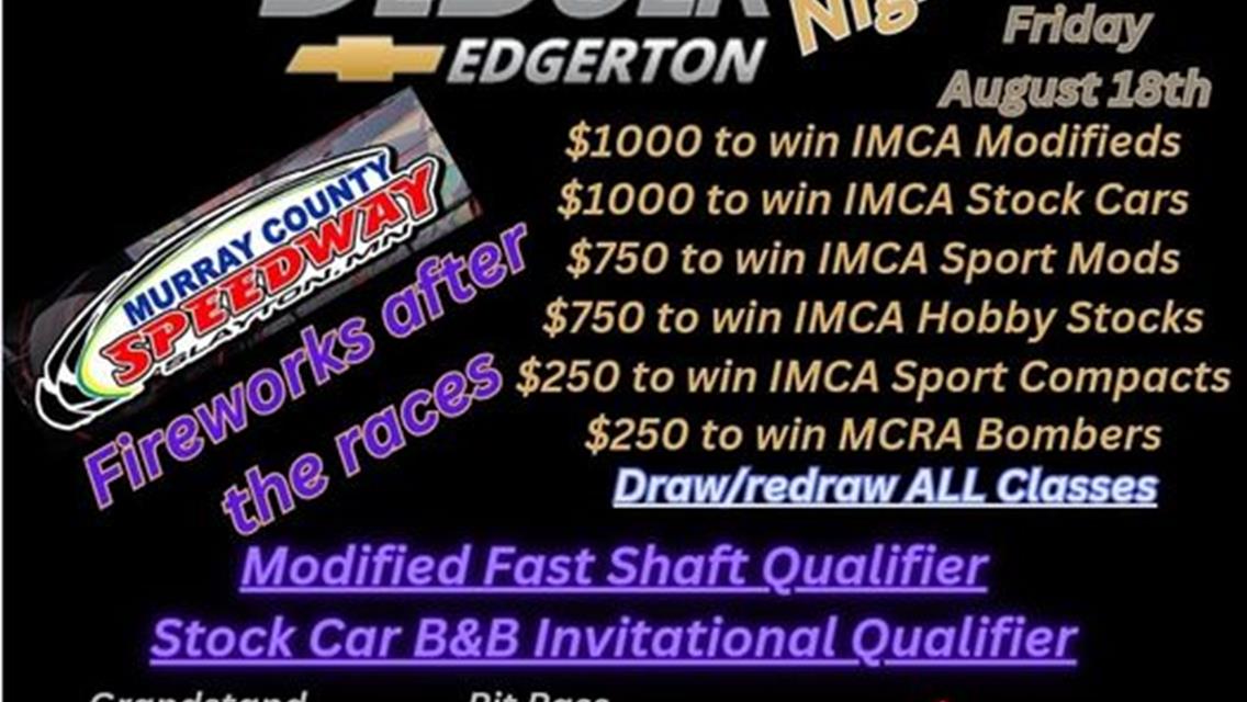 Murray County Fair - DeBoer Chevrolet - August 18th