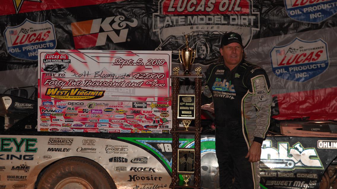 Scott Bloomquist Wins First Career Hillbilly Hundred at West Virginia Motor Speedway