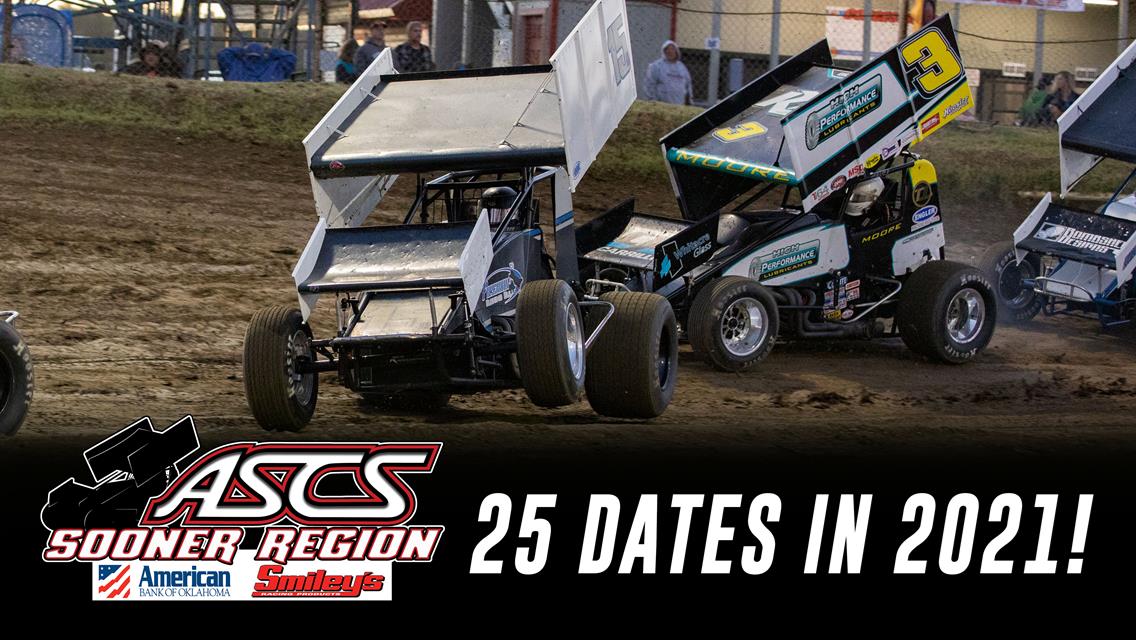 ASCS Sooner Reveals 25 Race Lineup For 2021 Season