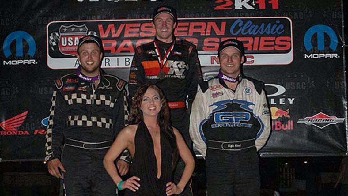 KODY SWANSON GETS FIRST CAREER USAC DIRT SPRINT CAR WIN AT CHICO