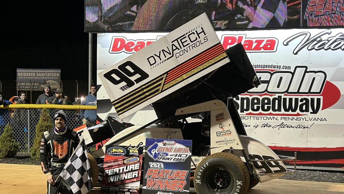 KYLE MOODY BACK IN VICTORY LANE FOR 5TH CAREER LINCOLN WIN; Kody Hartlaub Scores 358 Sprint Season Opener Victory