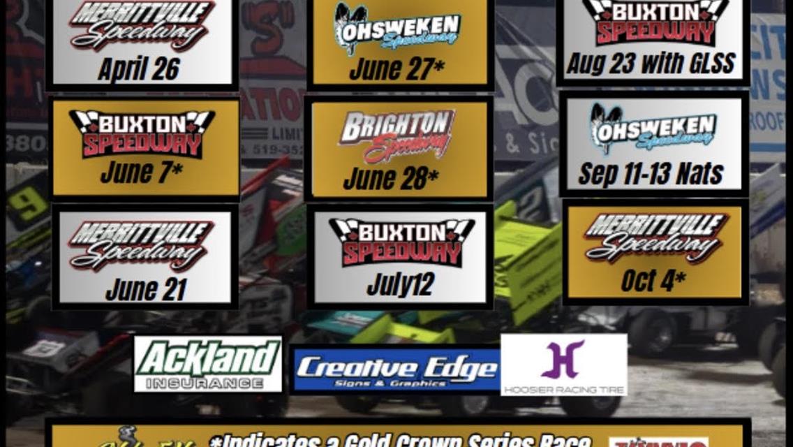 2025 SOUTHERN ONTARIO SPRINTS SCHEDULE REVEALED