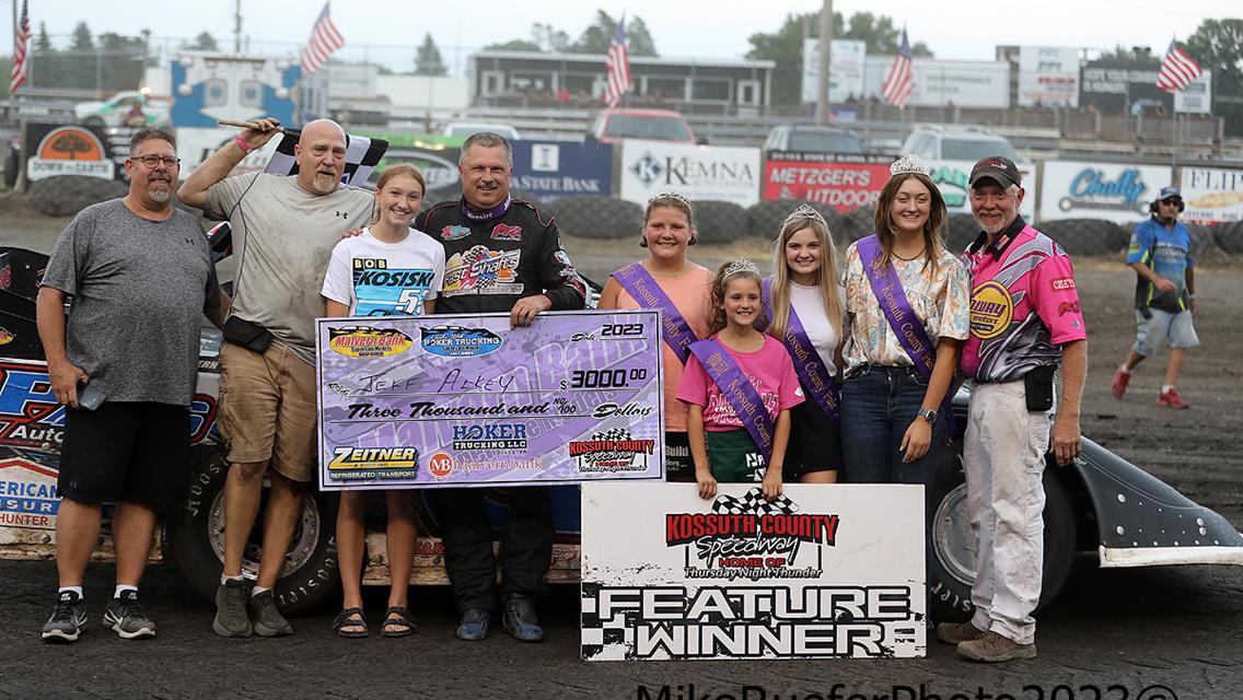 Aikey pulls last lap heroics for Hoker Trucking Late Model win at Kossuth County