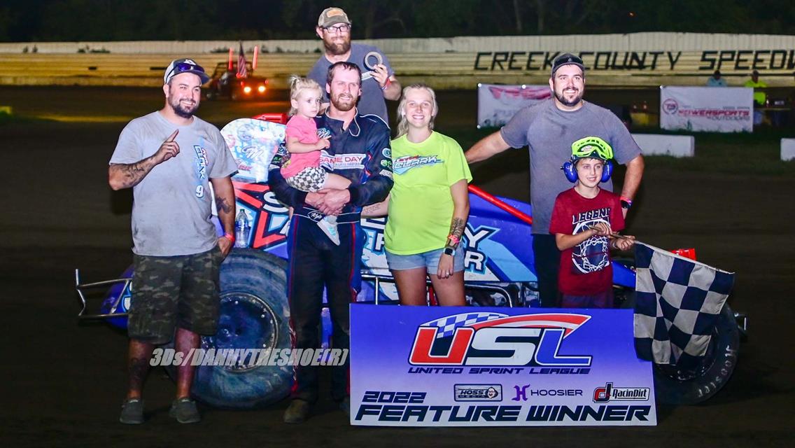 It&#39;s Kyle Clark At The Line For USL Score At Creek County Speedway!