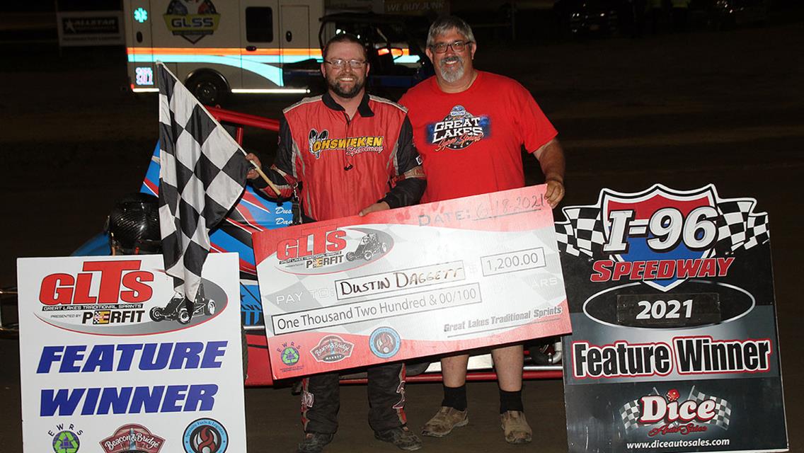 DAGGETT WINS TOPLESS AT I-96 SPEEDWAY