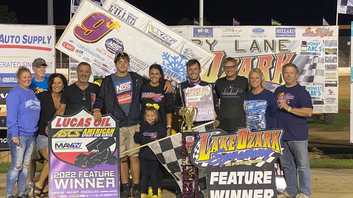 Derek Hagar Triumphant With The Lucas Oil American Sprint Car Series At Lake Ozark Speedway