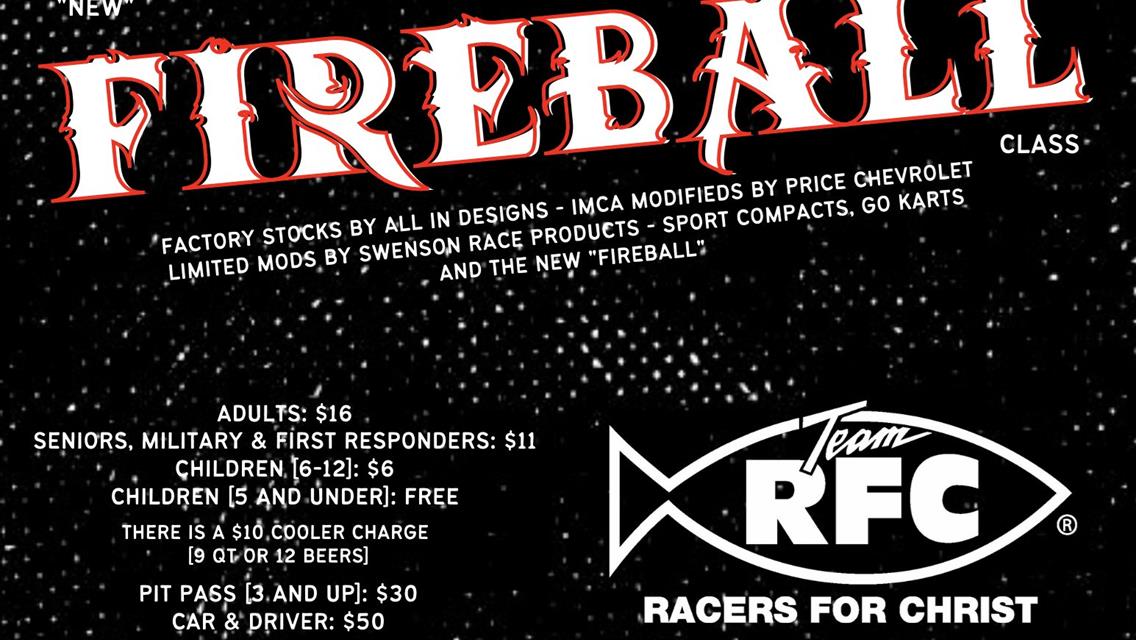 New FIREBALL Class Debut and RFC Night April 15th