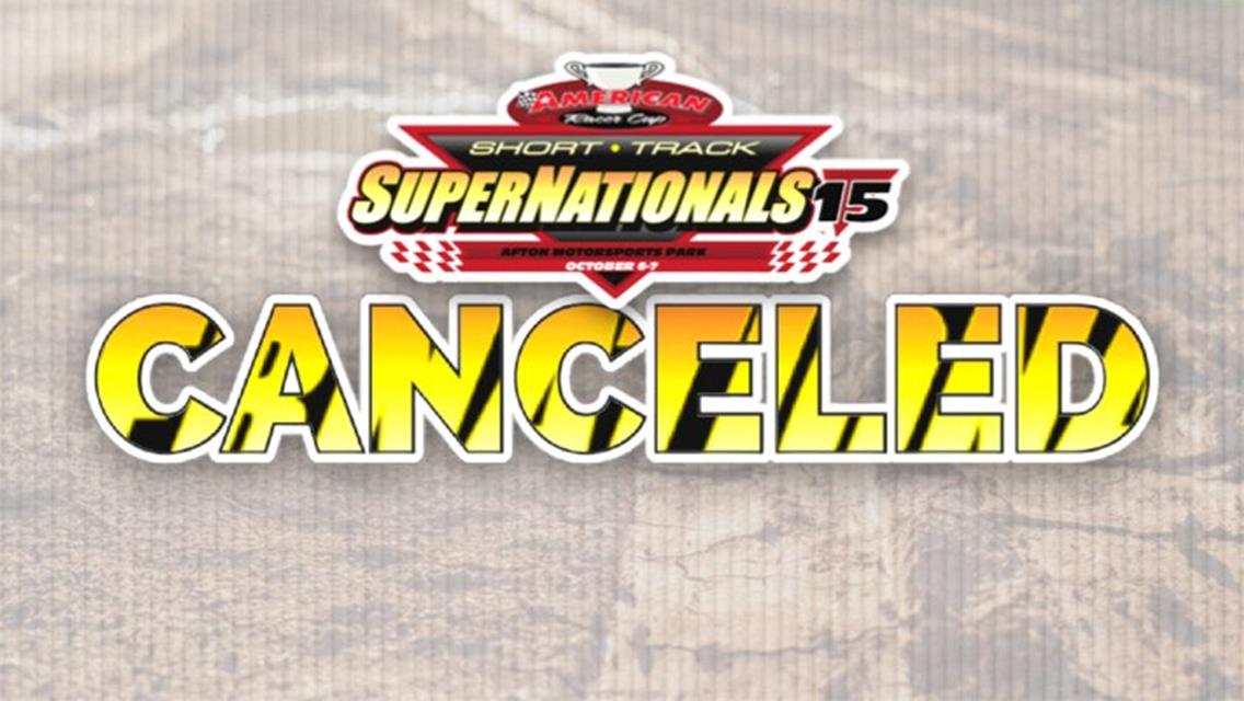 Short Track SuperNationals Weekend at Afton Falls to Wet Weather Forecast
