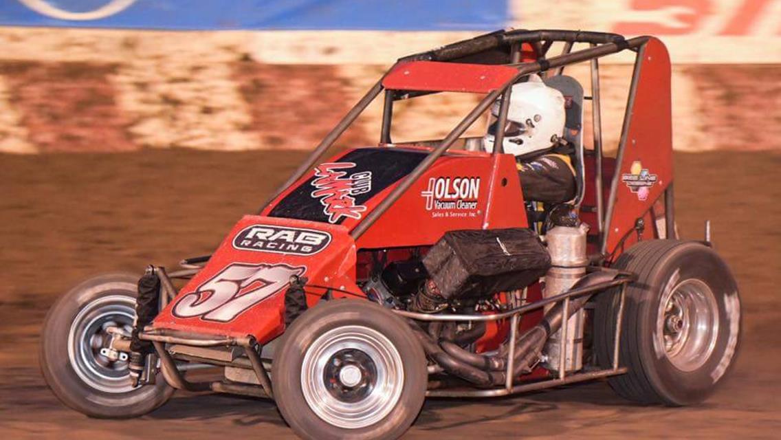 (Roger Corrigan Photo) Bill Balog in the Bill Ecker owned #57 car