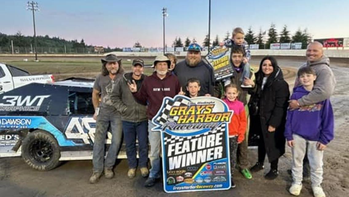 Zach Simpson, Shane Kerrigan, Max Sanford victorious at Grays Harbor Raceway