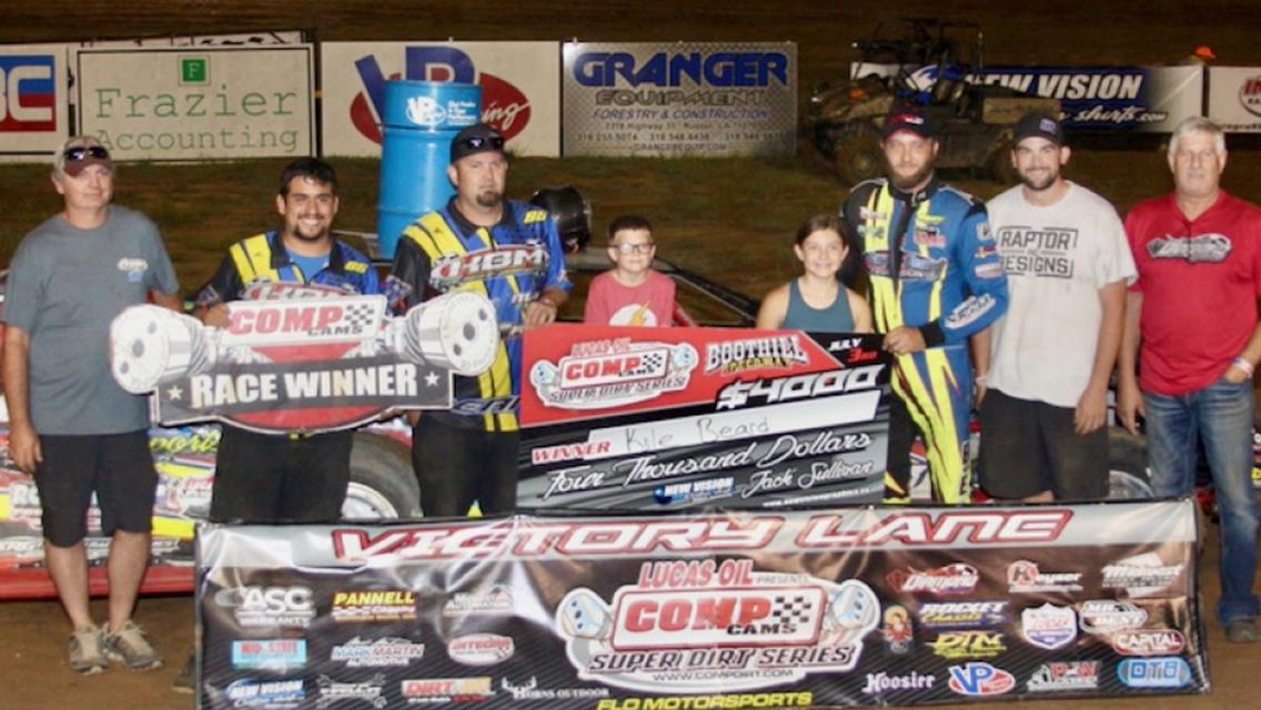 Kyle Beard Wires COMP Cams Super Dirt Series at Boothill