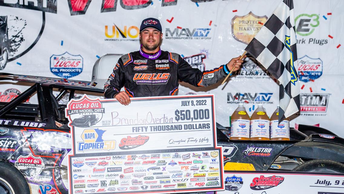 Brandon Overton Gets First Career Gopher 50 Win At Deer Creek