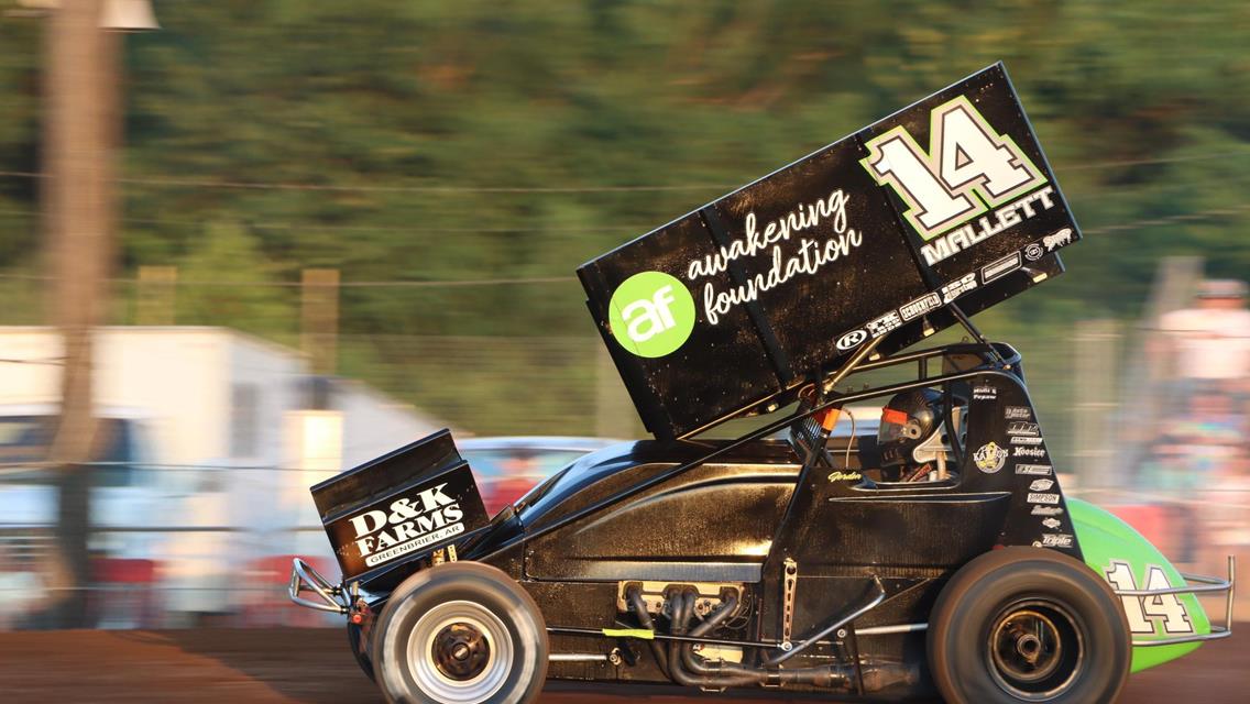Mallett Scores Top Five During ASCS National Tour Speedweek Race at Tulsa Speedway