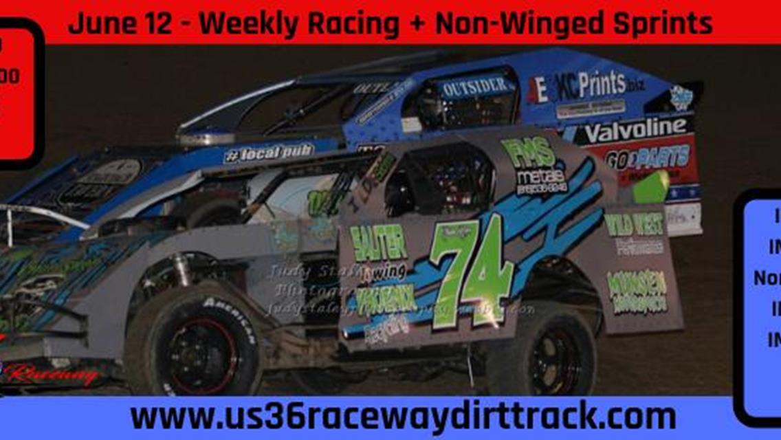 Weekly Racers Ready to Go Friday at US 36 Raceway; Non-Winged Sprints Join the Show