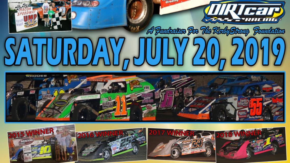 It is 5th AnnualÂ KerbyStrongÂ 100 RACE DAY atÂ Macon Speedway!