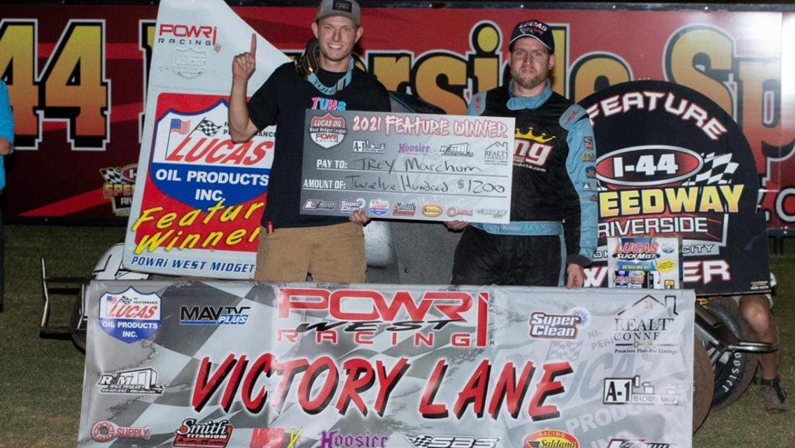 Marcham Marches to POWRi West Victory at I-44 Riverside Speedway
