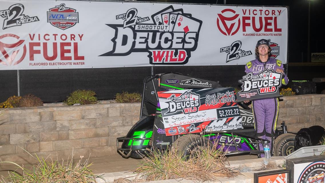 Steven Snyder, Jr. Tops Non-Wing Opener At The Dirt2Media Deuces Wild Shootout