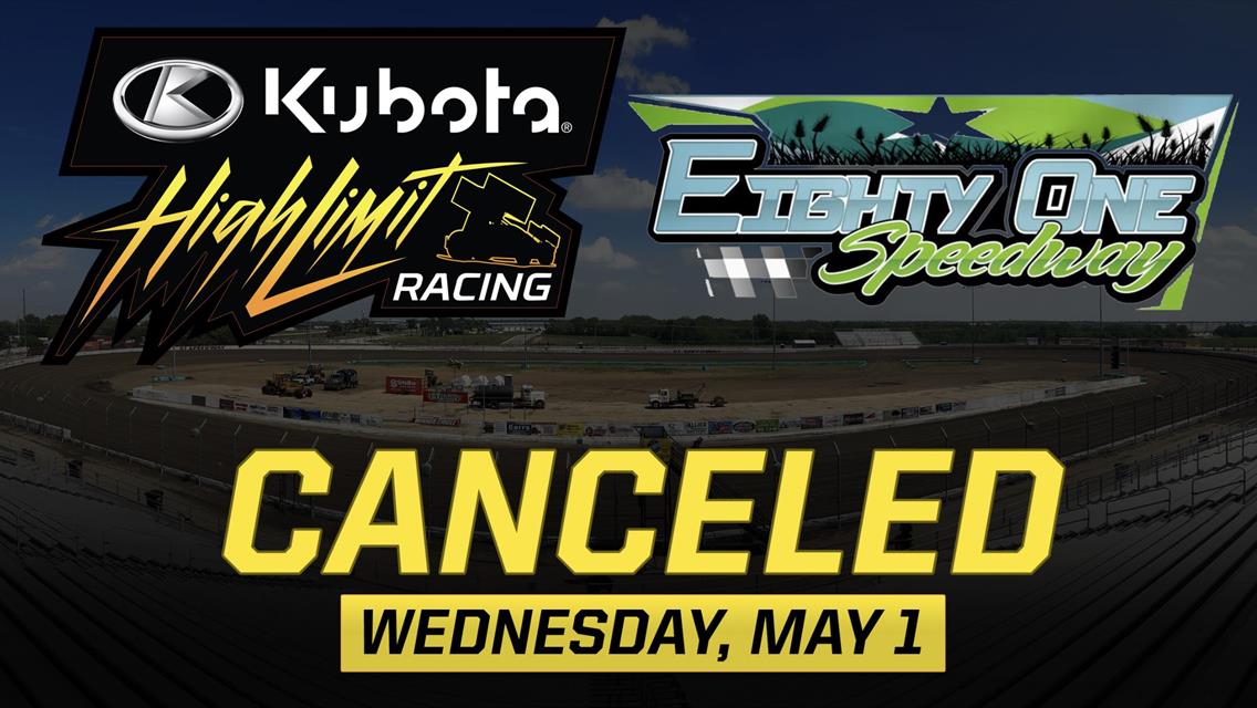 Wednesday&#39;s High Limit Event at 81 Speedway Canceled with Severe Storms Incoming