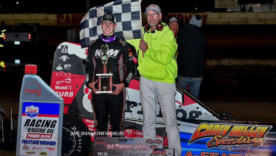 Bryant Weideman Sweeps Caney Valley POWRi Midget Season Championship Weekend