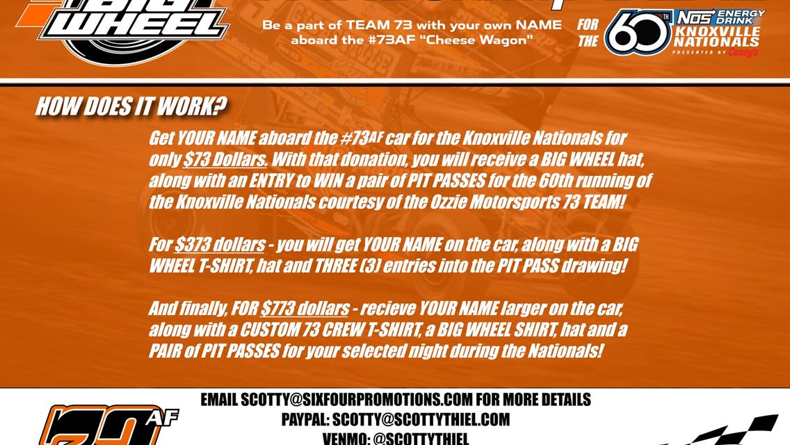 Big Wheel FANSorship Deal!