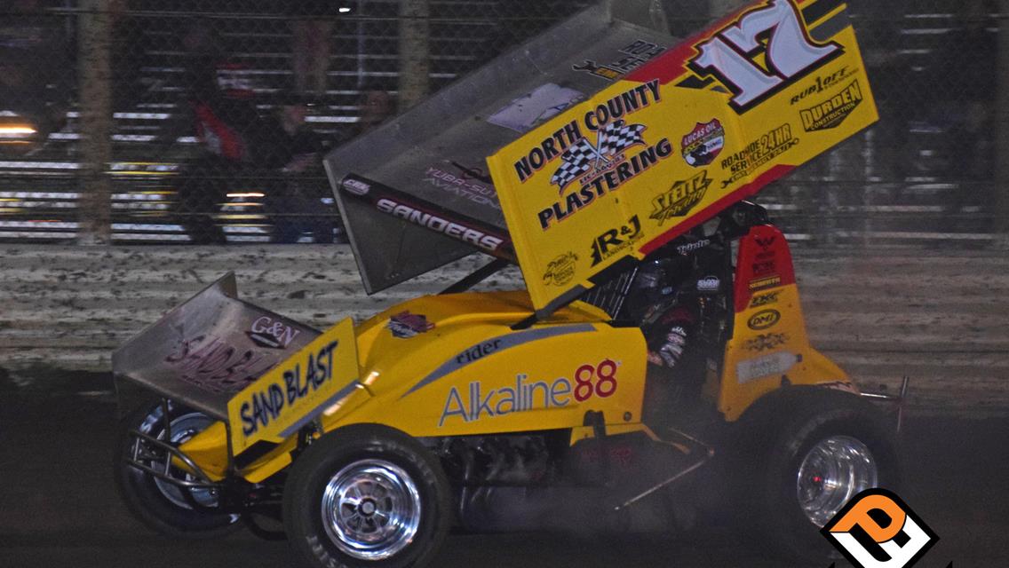 Flat Tire Derails Justin Sanders In Merced