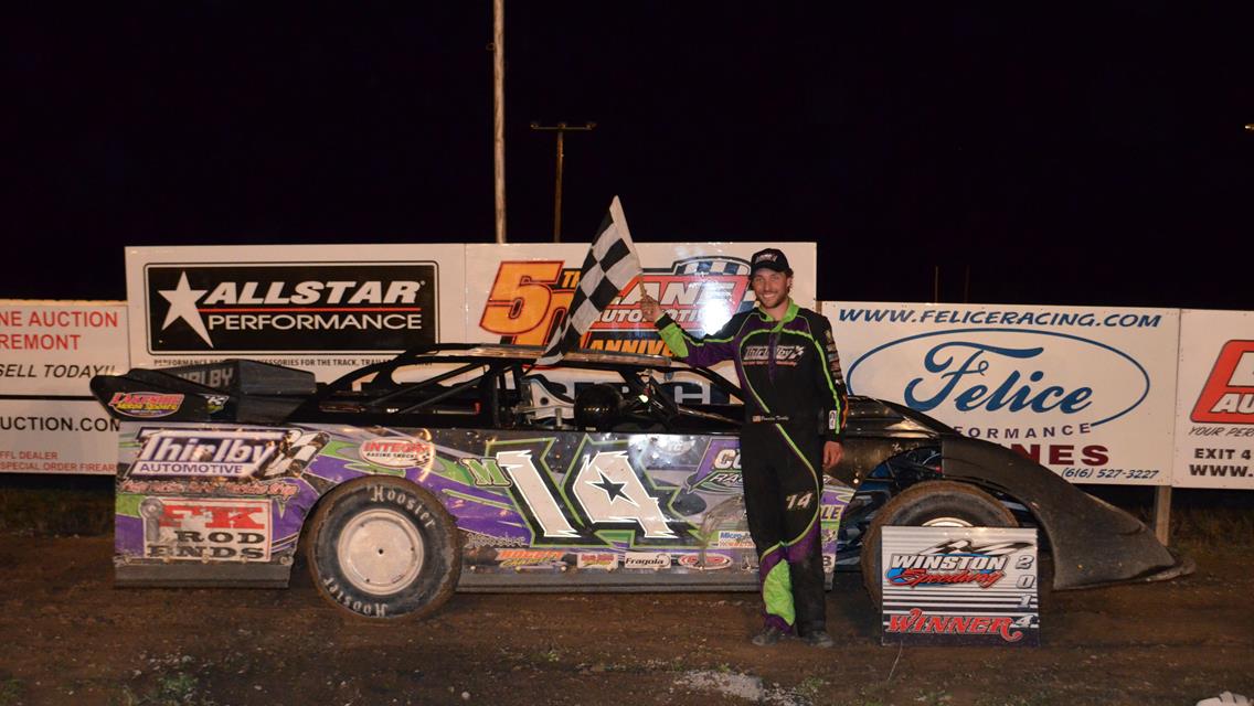 Brandon Thirlby Wins One of Many Thrilling Features at Winston Speedway