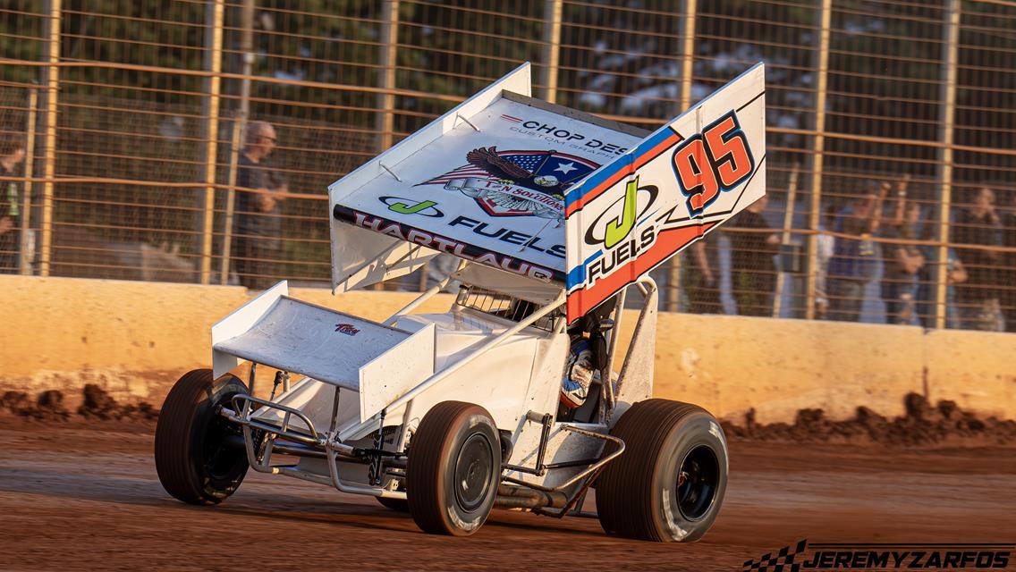 Hartlaub Earns 410 Sprint Top Ten, Three Top Fives in 358 Competition Over Two Week Span