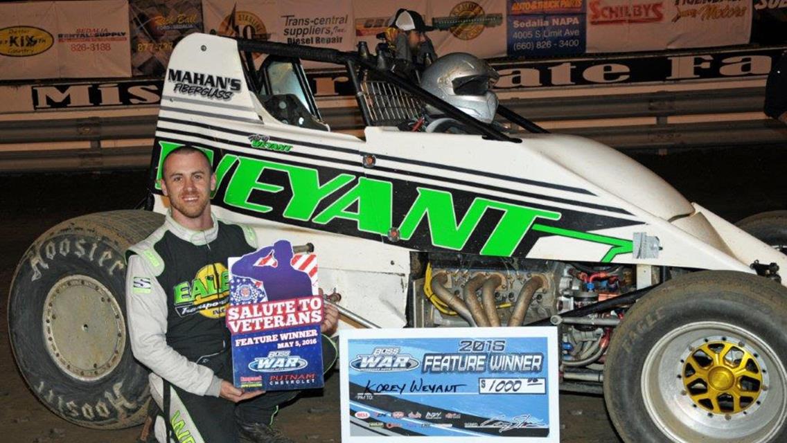 WEYANT WINS WAR AT SEDALIA