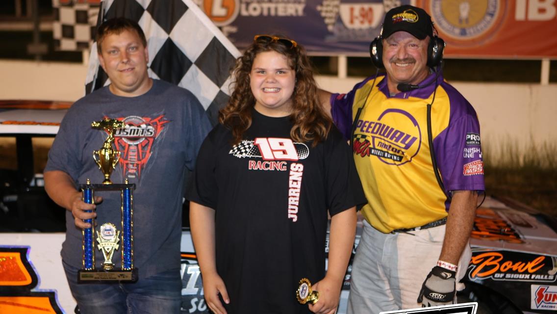 Ballenger takes trophy in wild I-90 Speedway feature