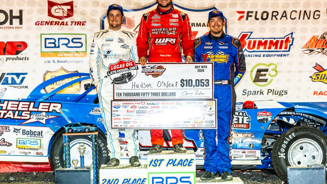 Shelby County Speedway (Harlan, IA) – Lucas Oil Late Model Dirt Series – Kosiski Family 53 – July 16th, 2024. (Heath Lawson Photo)