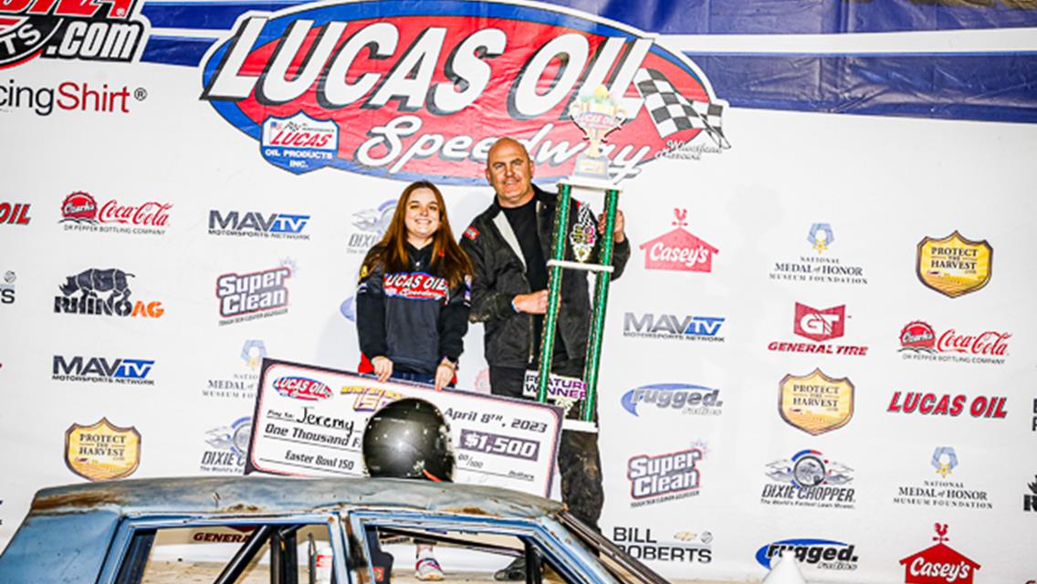 Wilson dominates, avoids trouble to win Easter Bowl Enduro 150 at Lucas Oil Speedway